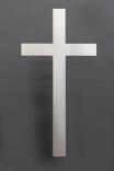 Schlichtes Kreuz aus 3 mm gelasertem Edelstahl Blech