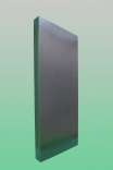 einseitig abgekantete Magnet Pinnwand aus 3 mm Zunderstahl