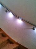 LED Handläufe aus 42 mm Edelstahlrohr
