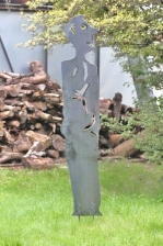 Gartenskulptur aus Stahl