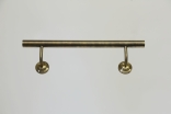 Treppen Handlauf aus dickwandiger Bronze mit Wandrosetten