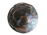 Spiral Schale aus 5 mm Eisendraht und Silberlot