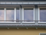 Französischer Balkon aus Edelstahlrohr, D 42 mm