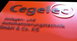 Schriftzug für Cegelec GmbH & Co. KG