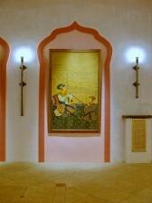 Bilder in der Prunkhalle des Maharadja