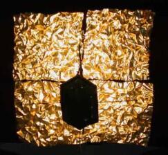 Leuchter - Kupfer mit Schlagmetall blattvergoldet