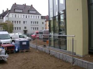 Brüstungs Geländer für Thega Filmpalast in Hildesheim aus Stahl verzinkt