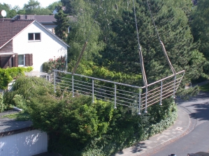 Montage Geländer und Terrassengeländer aus Edelstahl