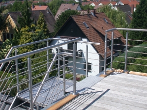 Treppengeländer Dachterrasse