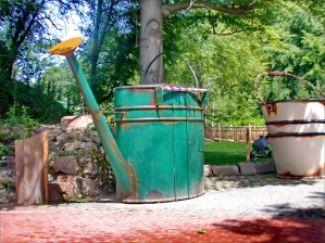Wasserspiel im Zoo Hannover Mullewapp
