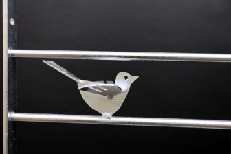 Fenstergitter aus Stahl mit 5 Vögeln