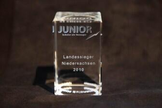 Junior Award 2010 aus gelasertem Glas - Schüler als Manager