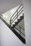 Wangenverkleidung einer Treppe aus 3mm klar lackiertem Stahlblech