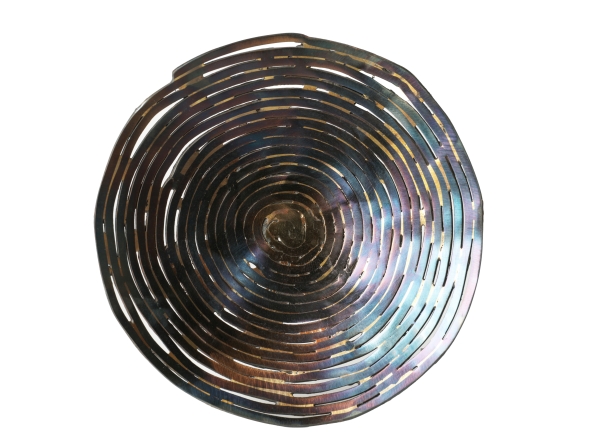 Spiralschale aus Eisen und Silberlot