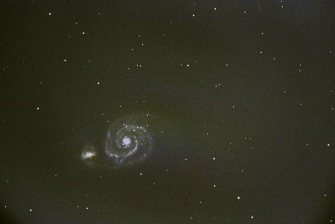 M51, die Whirlpool-Galaxie oder Strudelgalaxie