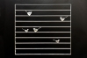 Fenstergitter aus Stahl mit 5 Vögeln