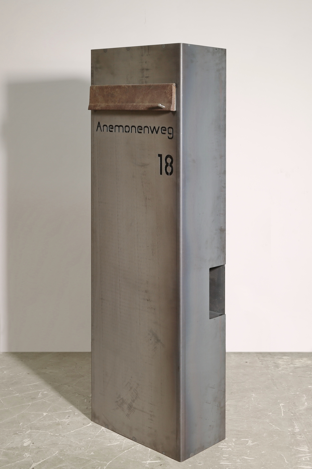 Briefkasten aus Corten Stahl
