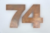 Hausnummer 74 aus Tombak
