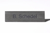Edelstahlschild anlassbeschriftet