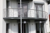 Wertvolle Edelstahl Balkongeländer in Schmitzstruktur - Balkongeländer aus Edelstahl