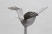 Edelstahl Vogel mit Brief