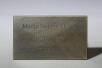 Grabstein Beschriftung aus Tombak