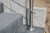 Edelstahlgeländer, 3 Relingstäbe