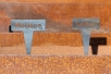Kräuter Stecker aus rostendem Stahl - Kräuterstecker Melisse Salbei
