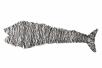 Drahtfisch – kinetische Hängeskulptur aus 2mm Stahldraht - Fischskulptur aus 2 mmm Draht