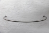 Gardinenstange aus Edelstahl - zum Halbkreis gebogene Vorhangstange aus Edelstahl.