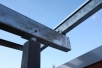 Terrassendach aus feuerverzinktem Stahl und Sicherheits Glas