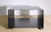 Rollbarer Drucker Tisch aus verzundertem Stahl