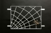 Gitter mit Bronze Spinne