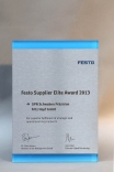 Zwei neue Festo Supplier Elite Award 2013