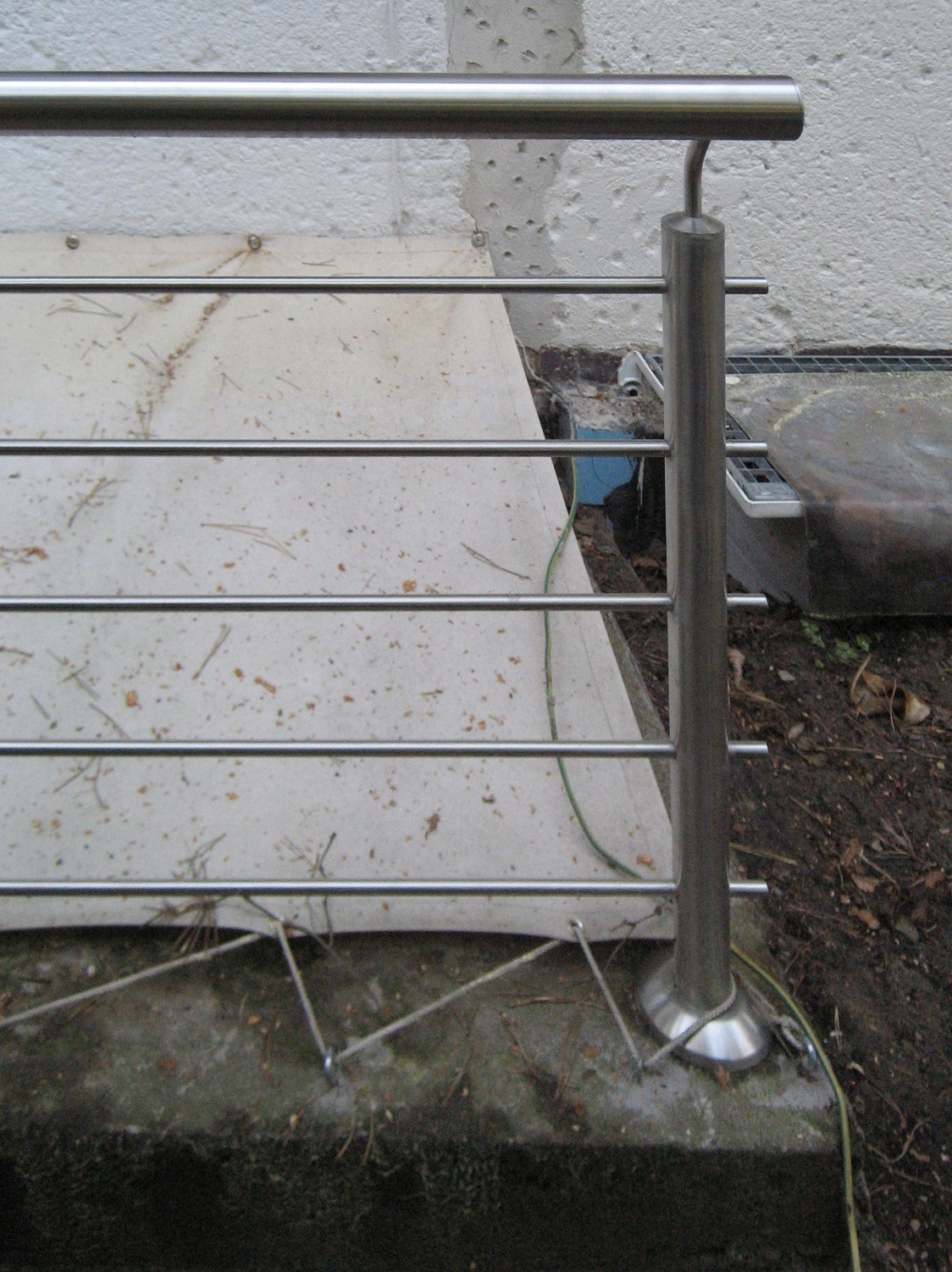 Kellerabgang Edelstahl Reling