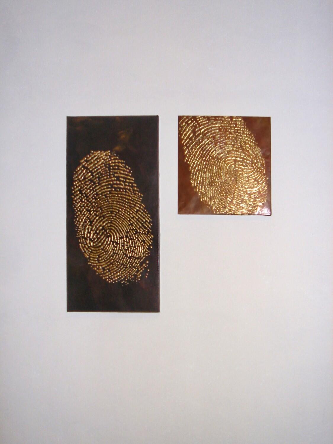 Fingerprints Kupferabschläge