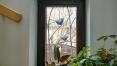 Fenstergitter mit Vogel Dekoration