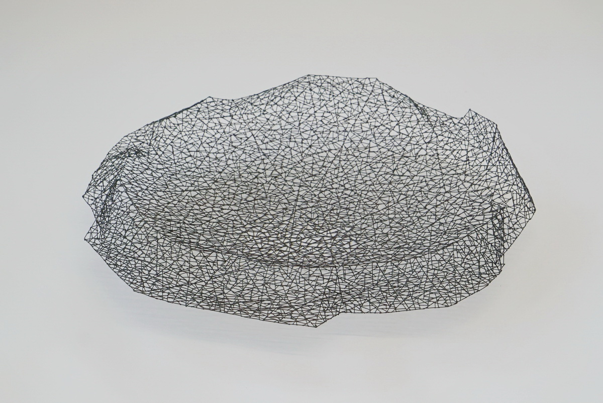 Doppelwandige Schale aus 1 mm Eisen Draht