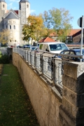Das Schinkel Geländer am Goderhardsplatz in Hildesheim ist fertig gestellt