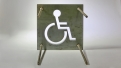 Parkplatzschild für Behinderten Stellplatz