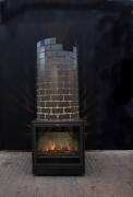 Kamin mit elektrischem Feuer für die Gästeresidenz Pelikan in Hannover