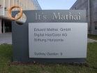 Schild für die Eduard Mathai GmbH