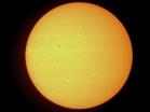 Sonnen mit Sonnenflecken und Sonnenprotuberanzen am 9.10.2011