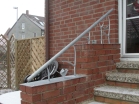 Treppenhandlauf aus verzinktem Stahl