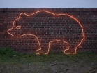 Leuchtender Bär für den Winter Zoo Hannover