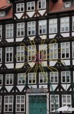Blumenskulptur für das Stadtfest in Hildesheim