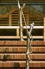Treppengeländer - Baumstamm Bronze