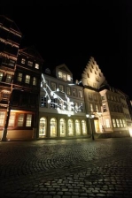 Light Night in Hildesheim 2010 - Hier noch die Beleuchtungsprobe