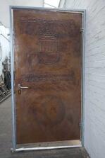 handgeschmiedete Kupfertüre für die Gemeinde Soluthurn in der Schweiz
