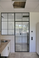Küchentür mit Fensterelement